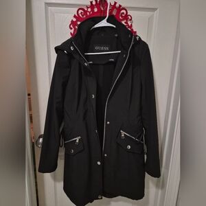 GUESS Women's Black Trench Coat